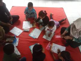 SPS Srigunting Kenalkan Masjid Lewat Lagu dan Kegiatan Mewarnai